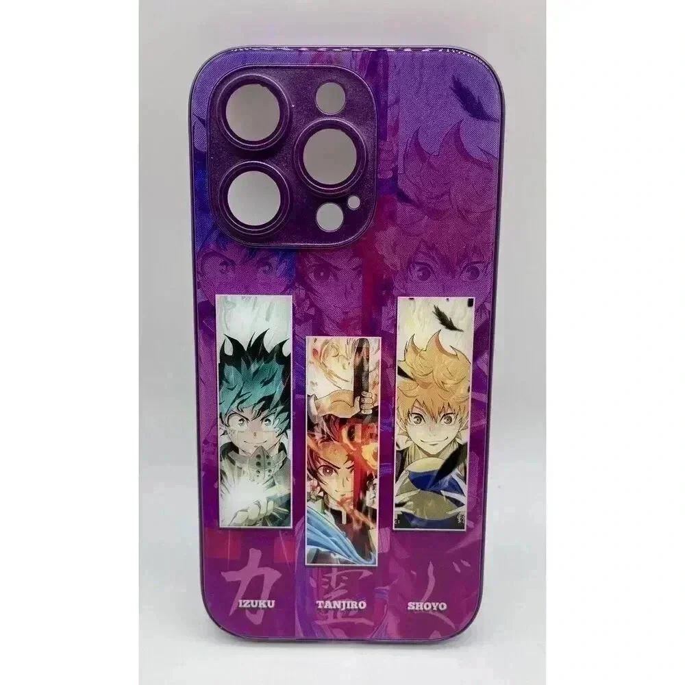 Izuku Tanjiro‎ Shoyo Anime Designer Case For iPhone 14 Pro TPU Case Purple